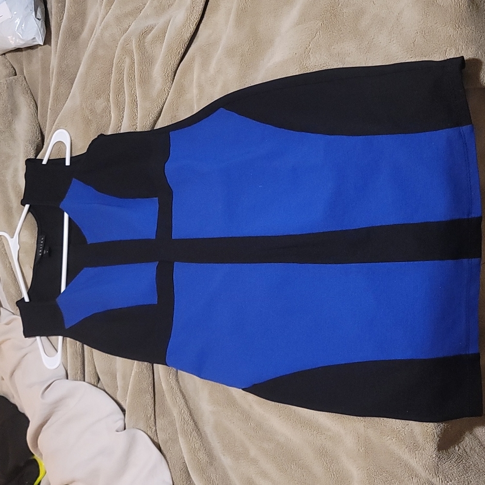Attention Brand Black and Blue Dress